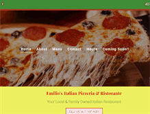 Tablet Screenshot of emiliospizzafl.com